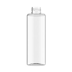 200ml Clear PET Disc Cylindrical Bottle, 24/410 (To suit Double Wall Disc Top 24/410)